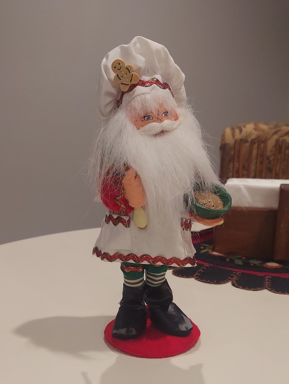 Vintage Annalee Holiday Chef Santa
